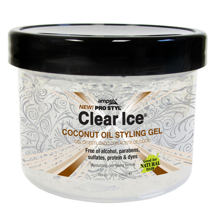 AmPro Pro Styl Coconut Styling Gel - Moisturizes and Conditions Your Strands - Non-Flaking, Alcohol Free, Vegan Formula - Flexible, Touchable Hold fo online at globaldelivered