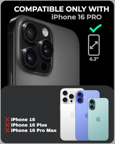 TORU for iPhone 16 Pro Wallet Case with Card Holder Hidden ID Credit Card Slot Flip Kickstand Slim Fit Shockproof Heavy