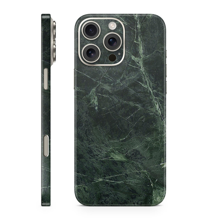 Phone Skin Compatible with Apple iPhone 16 Pro Max Green Marble Premium 3M Vinyl Protective Wrap Decal Cover Easy to App