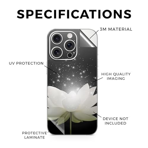 Phone Skin Compatible with Apple iPhone 16 Pro Twilight Lotus Premium 3M Vinyl Protective Wrap Decal Cover Easy to Apply