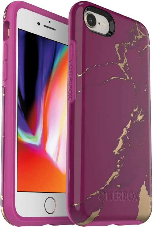 OtterBox Symmetry Series Case for iPhone SE 3rd and 2nd gen and iPhone 87 Only NonRetail Packaging Purple Marble