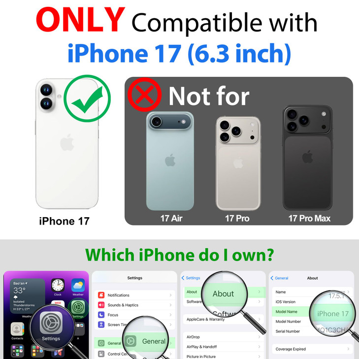 SPORTLINK for iPhone 17 Case IP68 Waterproof Military Protective Full Body Heavy Duty Shockproof 360 Sealed Dustproof wi