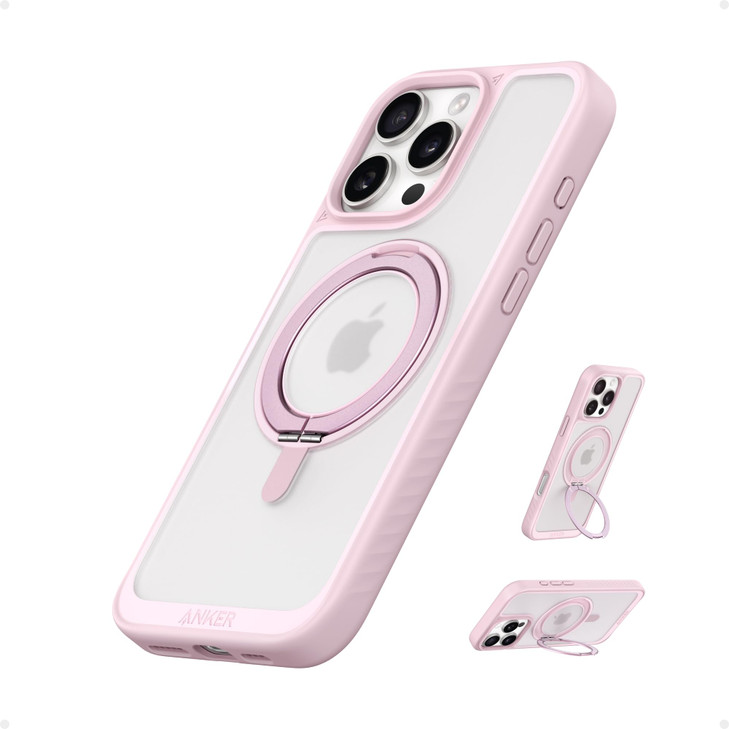 Anker Ultra Magnetic for iPhone Case with Sturdy 360 Ring Stand MilitaryGrade Shockproof Kickstand Compatible with MagSa