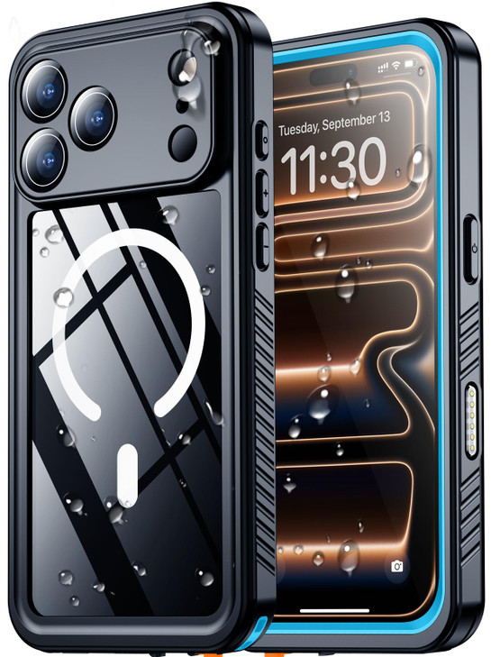 SPIDERCASE Magnetic for iPhone 17 Pro Case WaterproofBuiltin Screen Camera Lens ProtectorIP68 Waterproof Military Grade