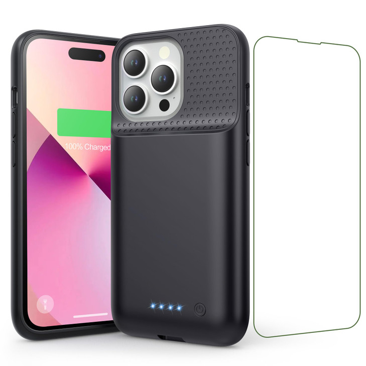 Pxwaxpy Battery Case for iPhone 141313 Pro 61 Inch 2024 Upgraded UltraSlim 7500mAh Portable Extended Charger Case Cover