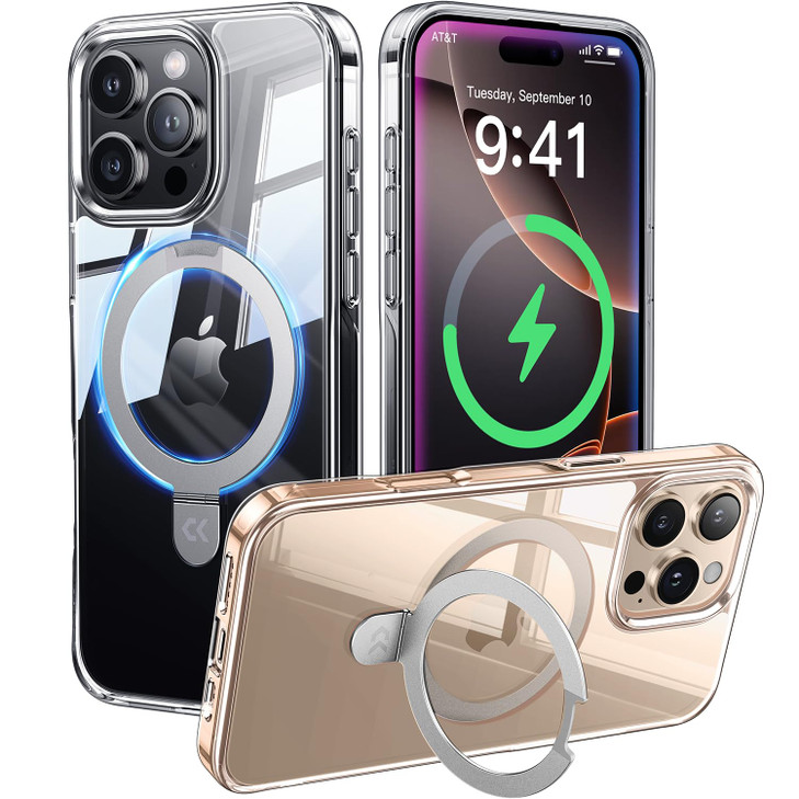 CASEKOO Ultra Magnetic for iPhone 16 Pro Max Case with Invisible Stand Compatible with MagSafe 16FT MilitaryGrade Protec