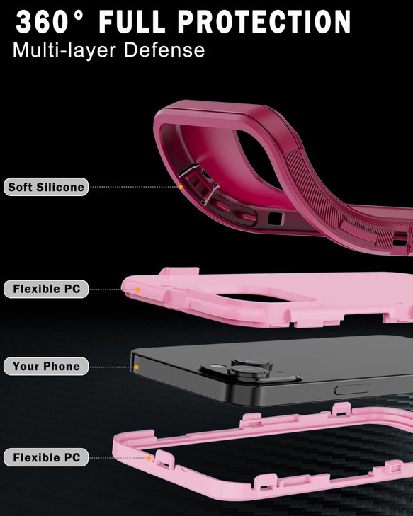 BOCONARRY Magnetic Case for iPhone 16 Pro Max Compatible With MagSafe MilitaryGrade Protective Heavy Duty Phone Case 69