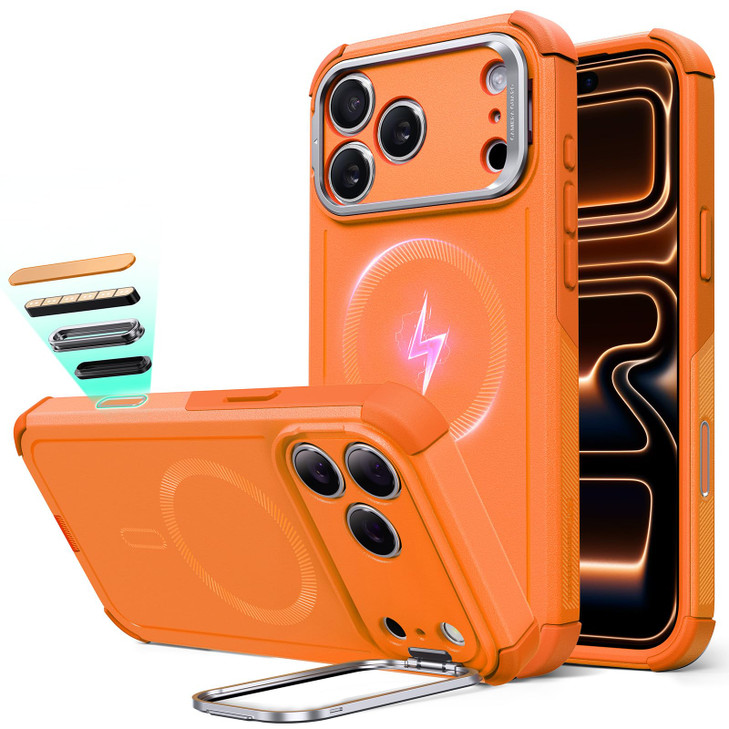 ESR for iPhone 17 Pro Case with Stash Stand 7X MilitaryGrade Drop Protection with Camera Control ShockAbsorbing Phone Ru