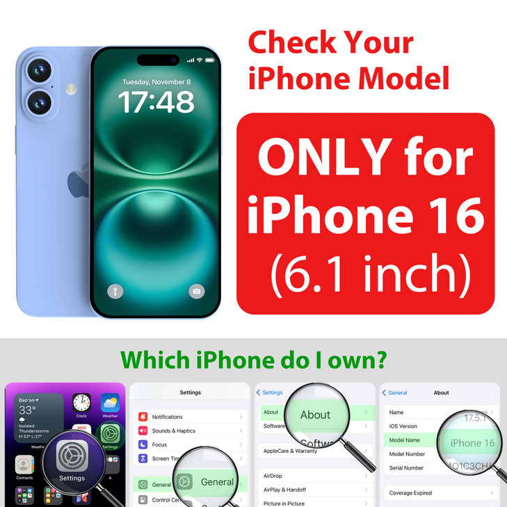 SPORTLINK for iPhone 16 Case Waterproof Buit in Screen Protector Compatible with MagSafeIP68 Underwater66FT Military Dro