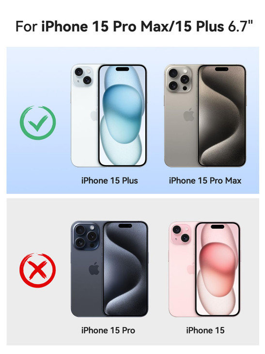 NEWDERY 10000mAh Battery Case for iPhone 15 Pro MaxPlus USB C Qi Wireless ChargingPortable Protective Charger Case Batte