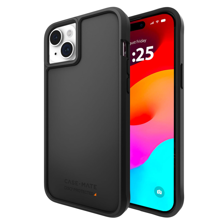 CaseMate Tough iPhone 15 Plus Case Black 16ft D3O Impact Protection Compatible with MagSafe Textured Grip Cover for iPho