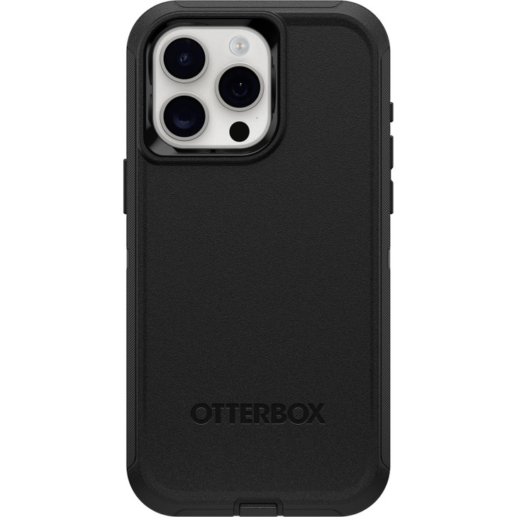 OtterBox iPhone 15 Pro MAX Only Defender Series Case Black screenless Rugged Durable with Port Protection Includes Holst