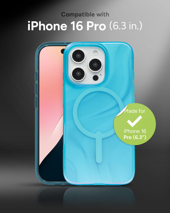 ZAGG Milan Snap Case for iPhone 16 Pro Color Changing Finish MagSafe Wireless Charging Compatible 13ft Drop Protection G