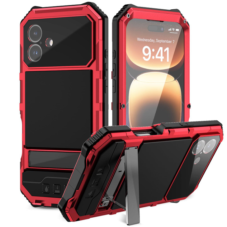 Lunivop Compatibility with iPhone 16 Plus Case 67 2024 Heavy Duty with Built in Screen Protector Lens Protection Rugged