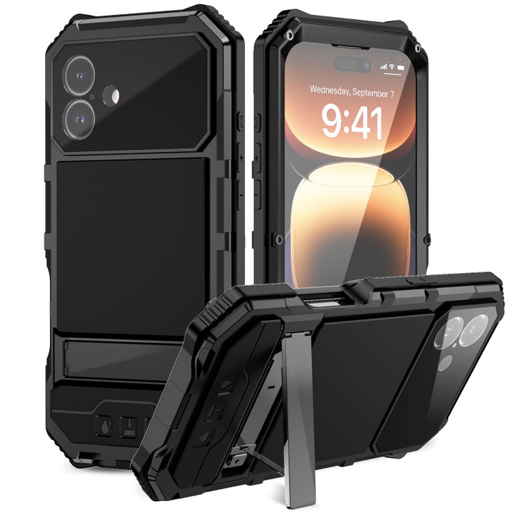 Lunivop Compatibility with iPhone 16 Plus Case 67 2024 Heavy Duty with Built in Screen Protector Lens Protection Rugged