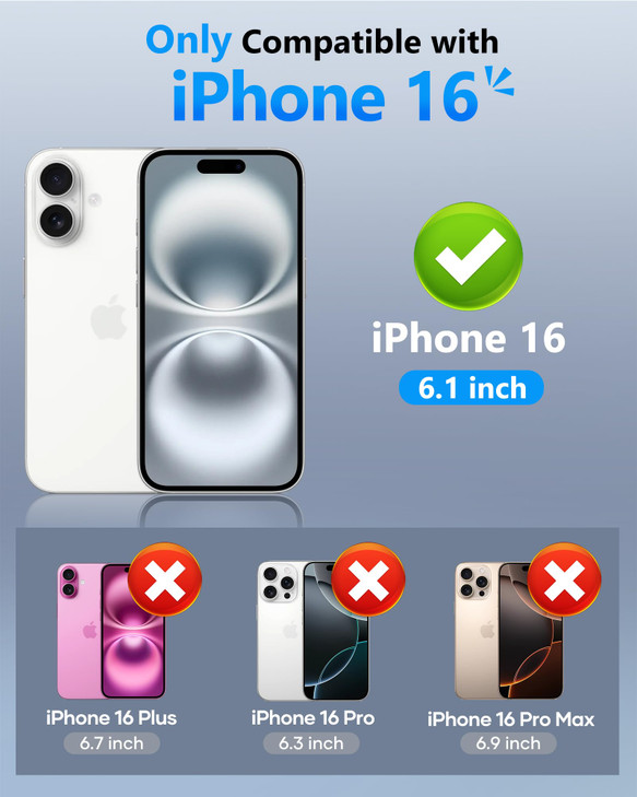 ATATOO for iPhone 16 Case with Card Holder Store 35 Cards RFID Blocking Slide Camera Cover Military Grade Protection Rug