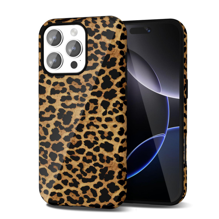 Svanove Cheetah Print Phone Case for iPhone 16 Pro Max Case Girly Cute Leopard Case for Women Luxury Trendy Retro Cool A