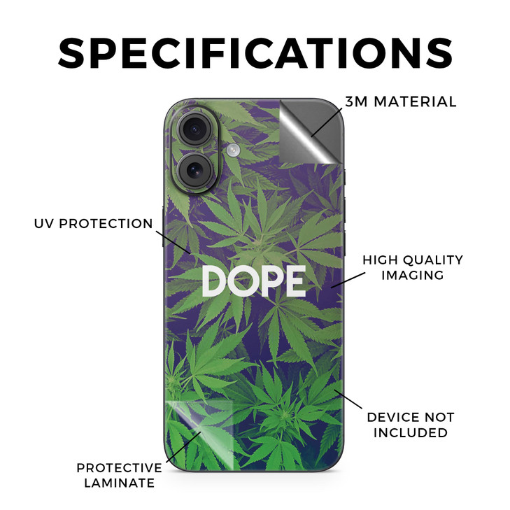 Phone Skin Compatible with Apple iPhone 16 Plus Dope Premium 3M Vinyl Protective Wrap Decal Cover Easy to Apply Crafted