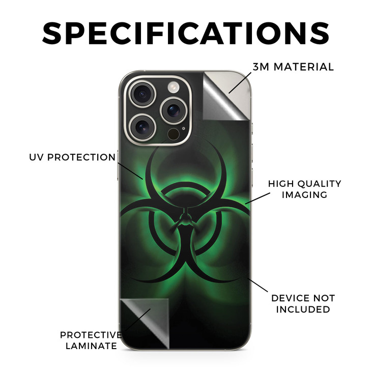 Phone Skin Compatible with Apple iPhone 16 Pro Max Bio Glare Premium 3M Vinyl Protective Wrap Decal Cover Easy to Apply