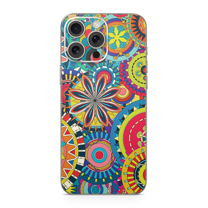 Phone Skin Compatible with Apple iPhone 16 Pro Max Flower Wheels Premium 3M Vinyl Protective Wrap Decal Cover Easy to Ap