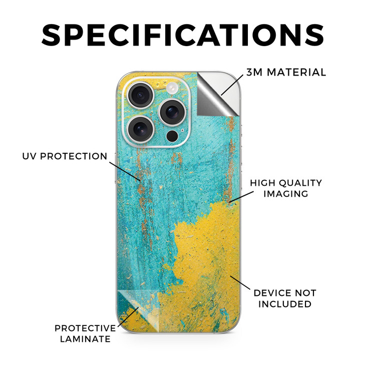 Glossy Glitter Phone Skin Compatible with Apple iPhone 16 Pro Acrylic Blue Premium 3M Vinyl Protective Wrap Decal Cover