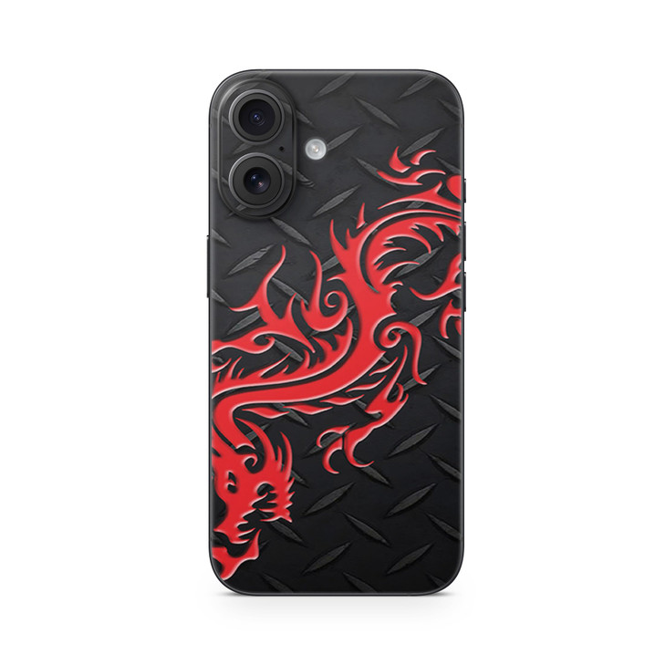 Phone Skin Compatible with Apple iPhone 16 Red Dragon Premium 3M Vinyl Protective Wrap Decal Cover Easy to Apply Crafted