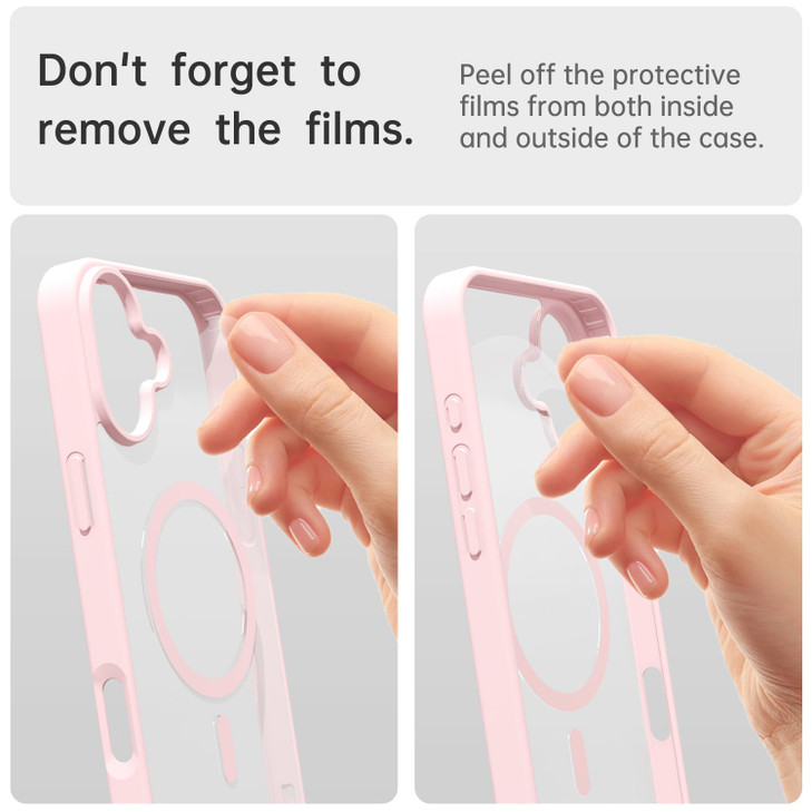 oakxco for iPhone 16 Plus Case Clear Magnetic Compatible with Magsafe Cute Thin Slim Transparent NonYellowing TPU Bumper
