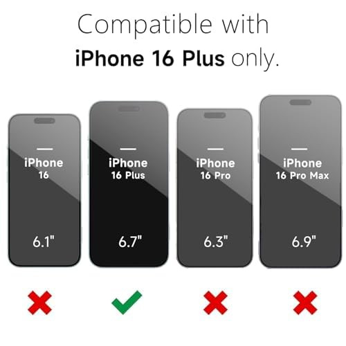 Oakxco Silicone Case for iPhone 16 Plus Case Magnetic Compatible with Magsafe Wireless Charging Slim Thin Soft Rubber Ge