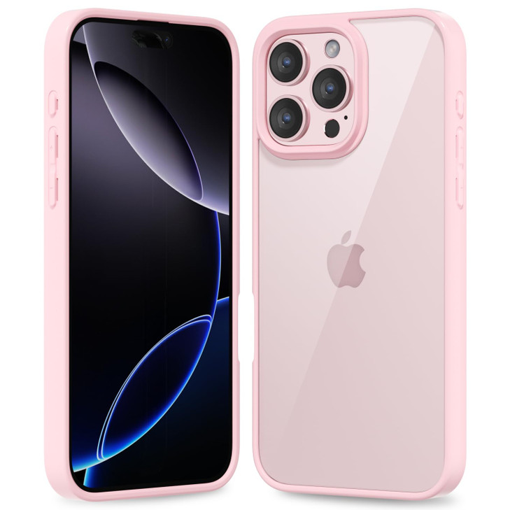 oakxco Thin Slim Clear case for iPhone 16 Pro Max Transparent Hybrid Hard Shell Plastic Soft Silicone Rubber Bumper NonY