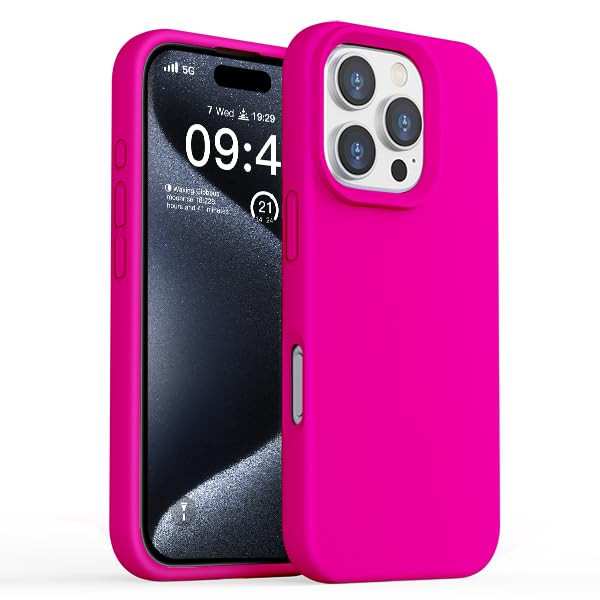 ZUSLAB Real Silicone Case Compatible with Apple iPhone 16 Pro Max 69 2024 Liquid Silicone Gel Rubber Cover Support Wirel