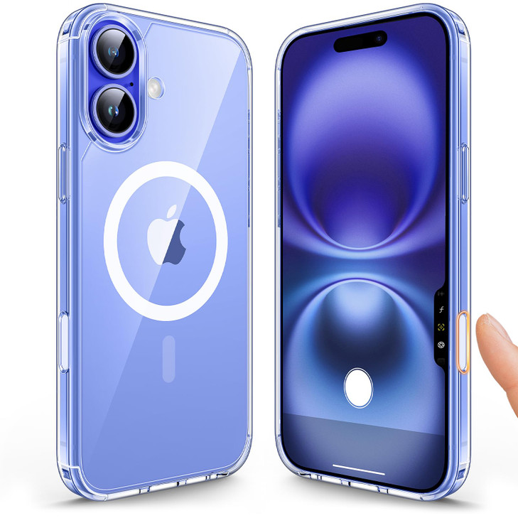 TAURI for iPhone 16 Plus Case with Camera Control Capture Button Compatible with MagSafe NotYellowing MilitaryGrade Prot