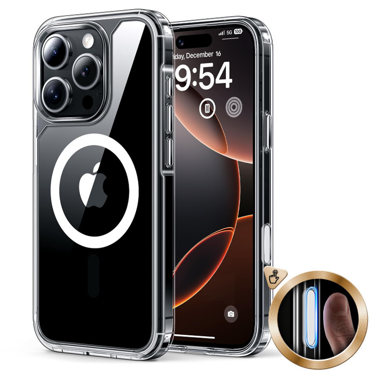 TAURI for iPhone 16 Pro Max Case with Camera Control Button Compatible with MagSafe AntiYellowing MilitaryGrade Protecti