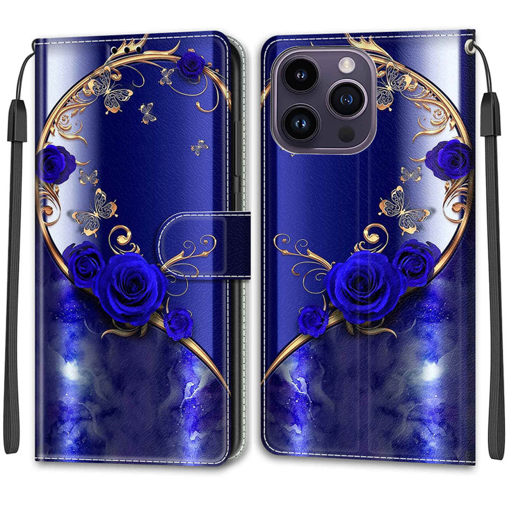 Yzniyzce iPhone 16 Pro Max Case PU Leather Wallet Magnetic Folio Flip Cover With Kickstand Card Slots TPU Shockproof for