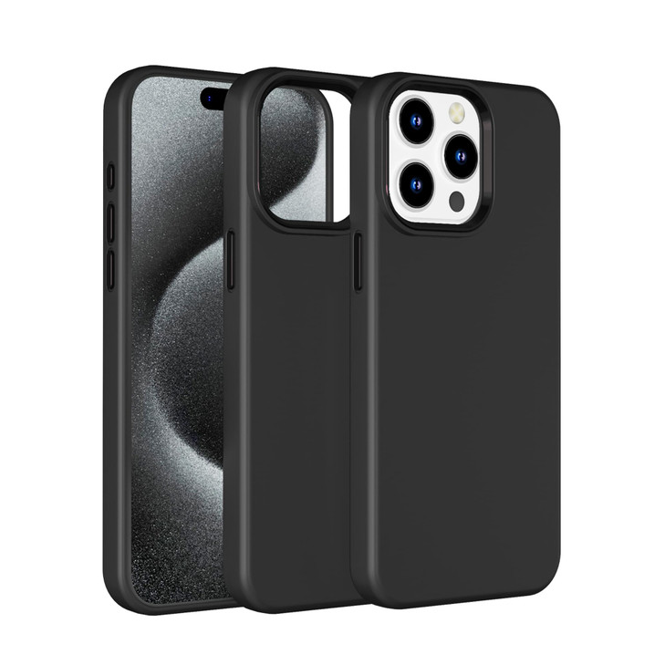 PinLiSheng for iPhone 16 Pro Max Case Liquid Silicone with Soft AntiScratch Microfiber Lining Metal Buttons Shockproof S