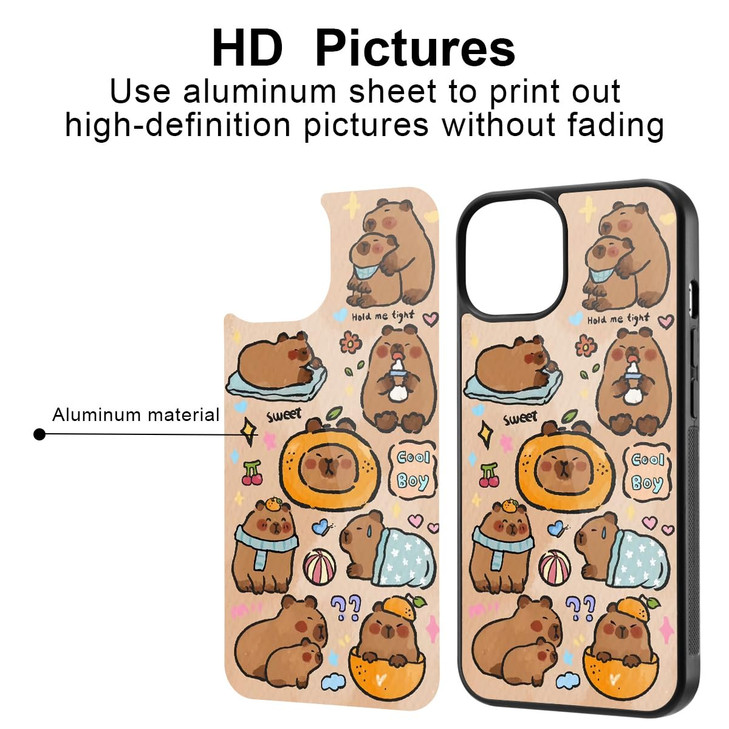 JOYLAND Cute Capybara Printed Phone Case for iPhone 16 ProKawaii Aniaml Case Shockproof AntiScratch Protective Stylish S
