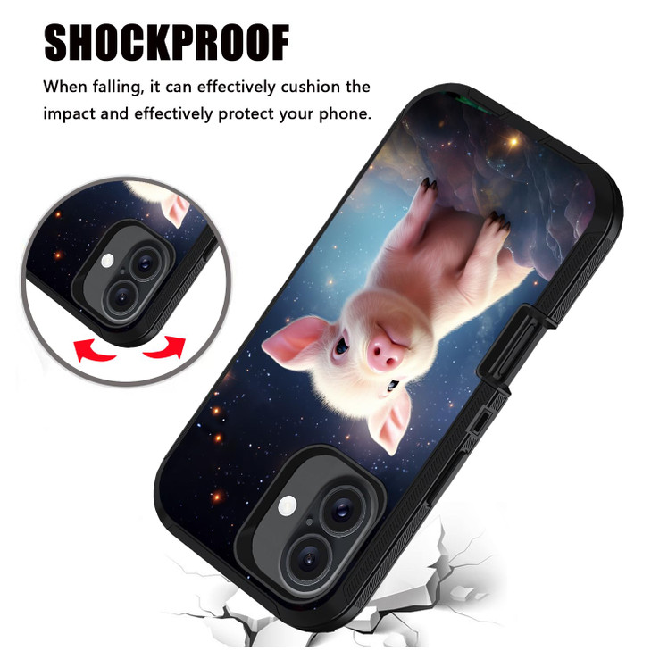 stmedazm for iPhone 16 Case Military Grade Heavy Duty 3Layer Dustproof Shockproof Drop FullBody Protective Case for iPho