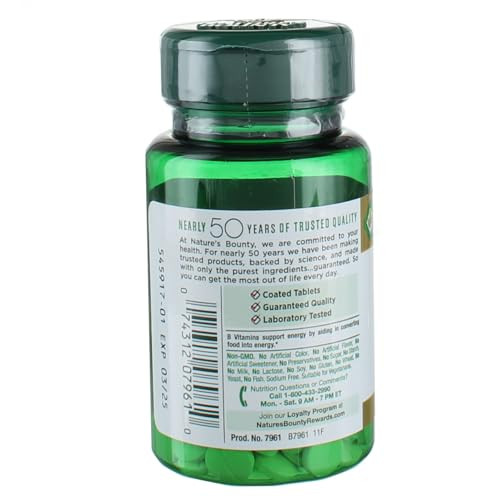 Nature's Bounty Biotin 1000 mcg Vitamin Supplement Tablets 100 ea (Pack of 2)