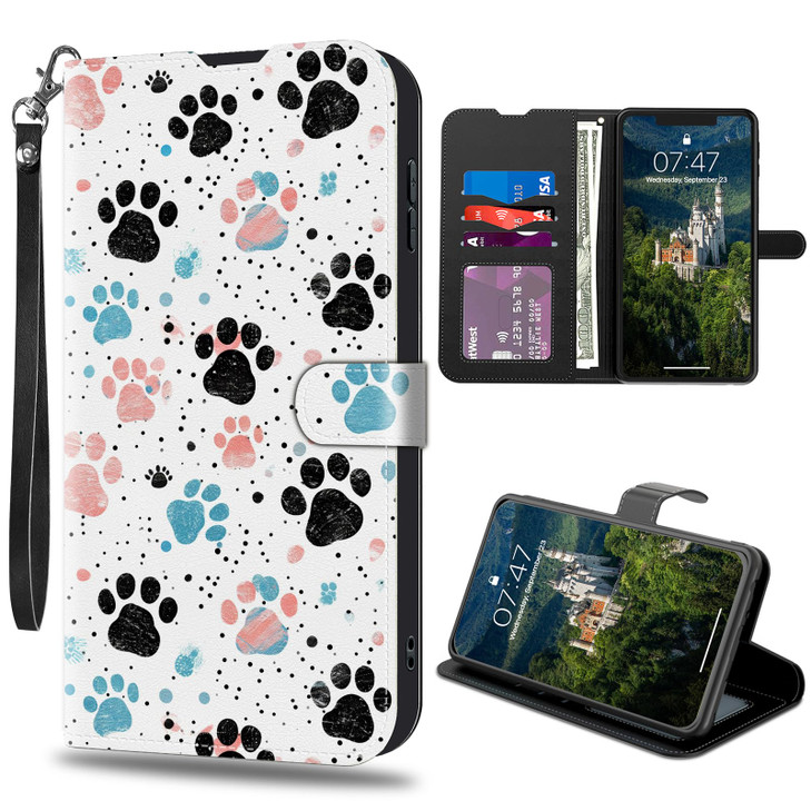 CAPAUNVDA for iPhone 16 61 Inch Wallet Case with Credit Card Slots Holder PU Leather Shockproof RFID Blocking Cover for