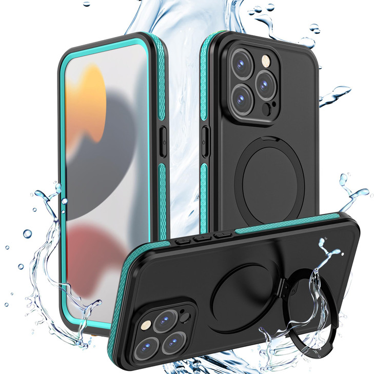 Guppy for iPhone 16 Pro Max Magnetic Waterproof Case Built in Screen Protector Compatible with MagSafeInvisible StandIP6
