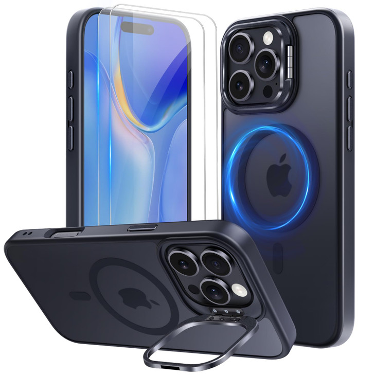 Mitywah for iPhone 16 Pro Max Case with Stand StrongMagnetic Cover Fit for Magsafe Military Grade Drop Protective Case S