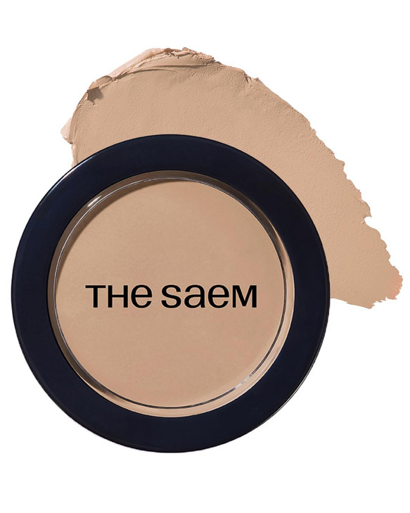 THESAEM Cover Perfection Pot Concealer 0.14oz - 02 Rich Beige for Medium to Deep Skin Tones - Single Pot Intensive Coverage Balm for Dark Circles, Bl