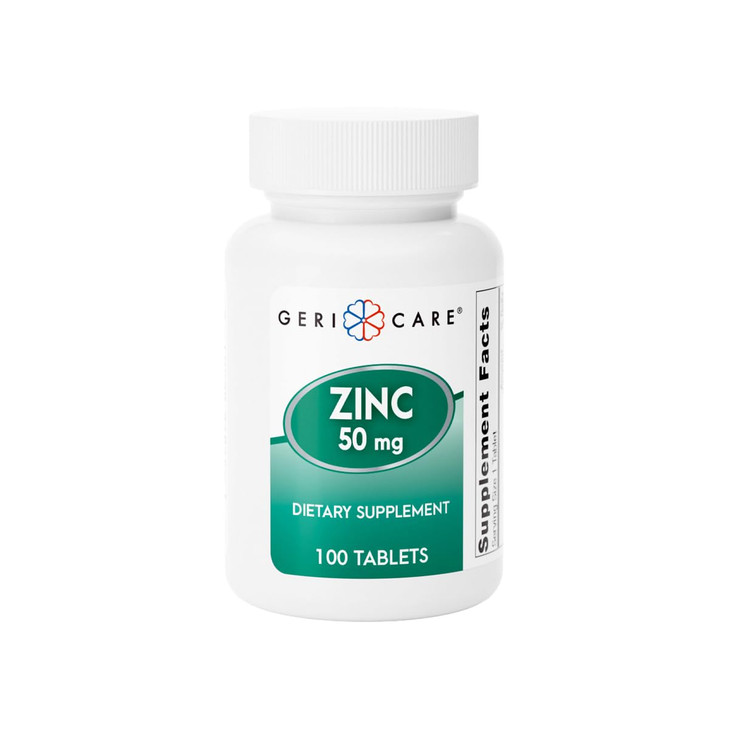 Zinc Sulfate 50 mg Essential Mineral Supplement, Supports Immune Function, Antioxidant Activity & Nutrient Metabolism, 100 Tablets