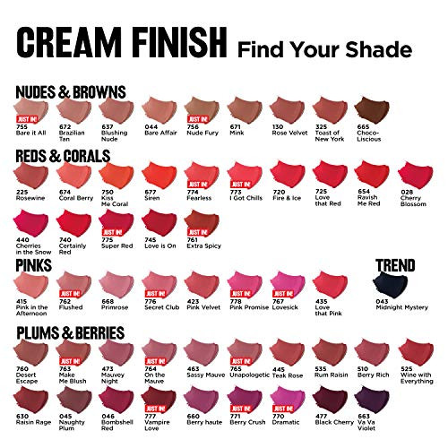 Revlon Super Lustrous Lipstick, Creamy Formula For Soft, Fuller-Looking Lips, Moisturized Feel, Demure (683), 0.15 oz