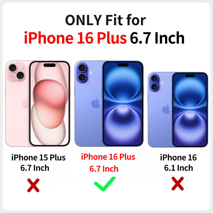 XIZYO for iPhone 16 Plus Case Floral Rose Cute Phone Case for Women Girls Aesthetic Pattern Print Slim TPU Bumper Shockp