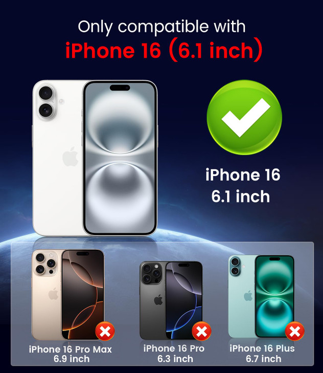 LEKEVO Magnetic for iPhone 16 Case Compatible with MagSafeBuiltin Camera Lens Protector Slim Soft Silicone Bumper Shockp
