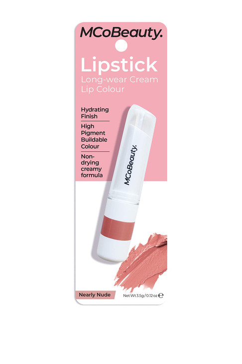 MCoBeauty Lipstick Long-Wear Cream Colour - Hydrating Cream Lipstick Formula - Shea Butter Enriched - Comfortable, Luxurious Feel - Long-Lasting - Hi
