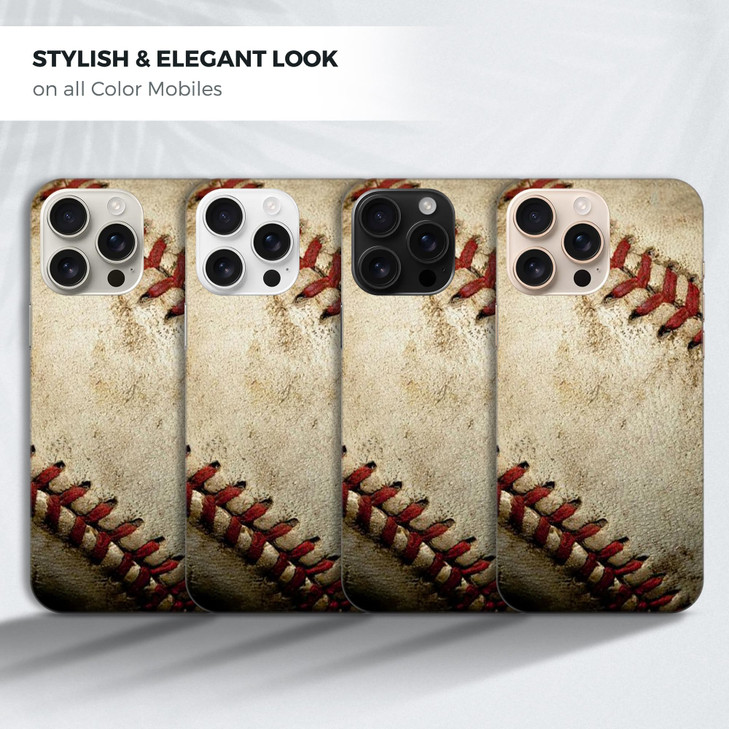 GlamCase for iPhone 16 Pro Max iPhone 16 Pro Max Case Baseball Grunge Design Printed Slim Sleek Cute Plastic Hard Protec