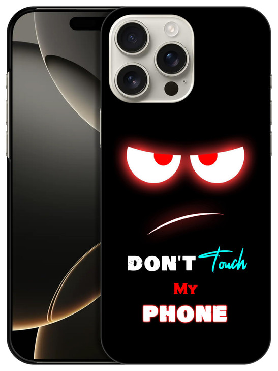 GlamCase for iPhone 16 Pro iPhone 16 Pro Case Dont Touch My Design Printed Slim Sleek Cute Plastic Hard Protective Desig