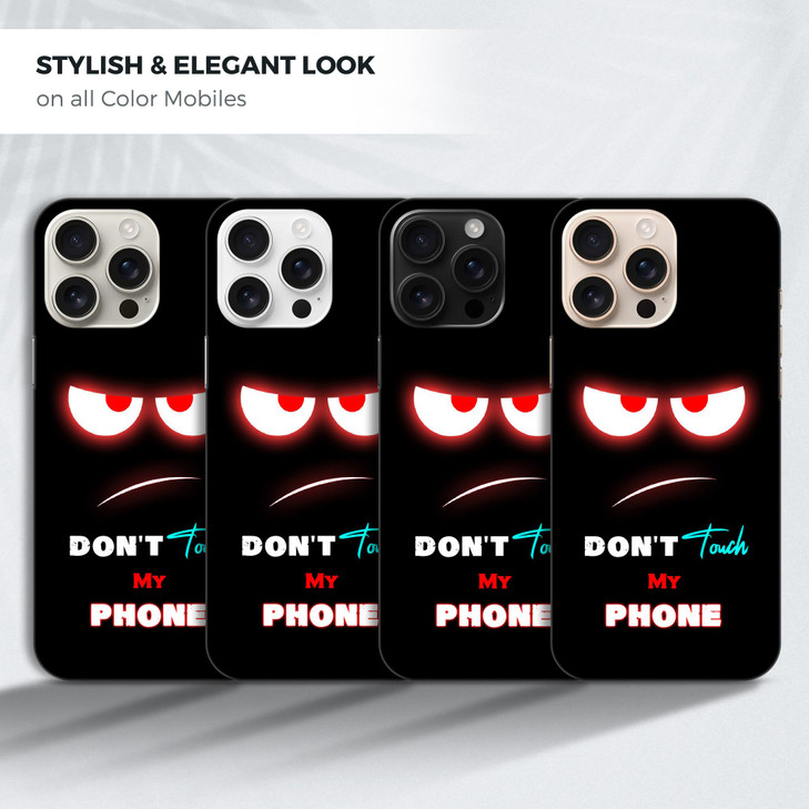 GlamCase for iPhone 16 Pro iPhone 16 Pro Case Dont Touch My Design Printed Slim Sleek Cute Plastic Hard Protective Desig