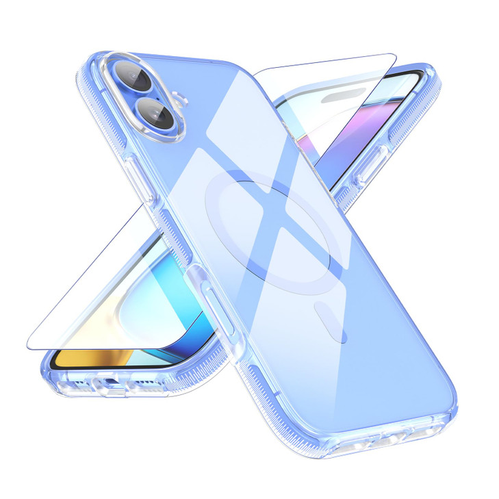 MATEPROX Magnetic Clear Compatible with iPhone 16 Case2024Compatible with MagSafeNever Yellowing AntiSlip Military Prote